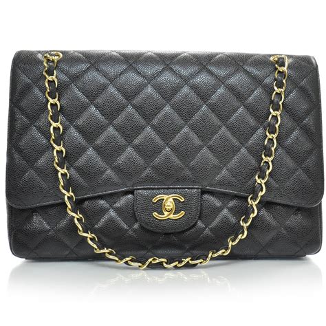 chanel maxi single flap caviar|CHANEL Caviar Quilted Maxi Single Flap Black .